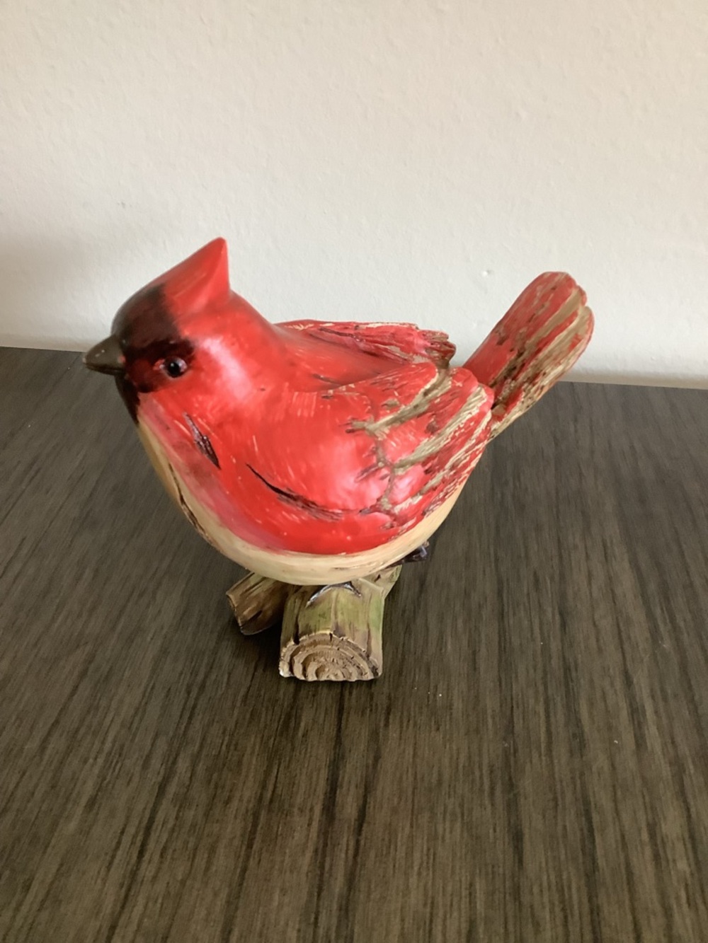 Red Cardinal Bird Figurine Decorative Accent